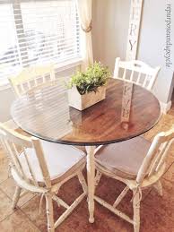 For my very first experimentation with chalk paint, i upcycled a dining table and chairs and made a hall console table (out of bed slats!). Chalk Painted Dining Table Makeover