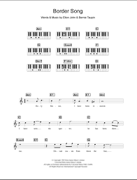 Compositions for different skill levels. Border Song Piano Chords Lyrics Zzounds