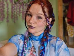 Who got stuck to slide at festival?