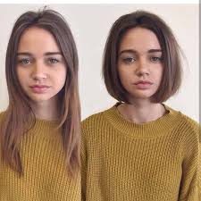 Extreme haircuts long to short bob professional haircuts. Before After Short Hair Photos Long To Short Hair Transformations