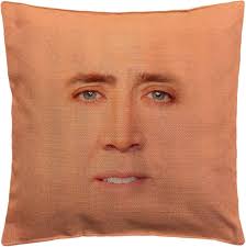 Nicolas Cage Face Funny Cushion, Home Decor Office Throw Pillow Covers  Linen Lined Pillow Case, Cute Decorative Sofa Cushion, Housewarming Gift  (Cover + Insert) : Amazon.se: Home & Kitchen