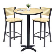 This set is perfect for using as your main dining table for smaller spaces, or as extra seats and serving space for larger homes. Loft Bar Height Table And Two Chair Set By Nbf Signature Series Nbf Com