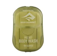 Sea to summit wilderness wash pocket soap 50 leaf. Sea To Summit Trek Travel Pocket Body Wash Soap 50pk Sea To Summit