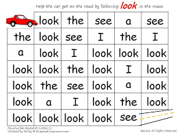 Activity For The Sight Word Look Sight Words Kindergarten Reading Worksheets Reading Practice Worksheets