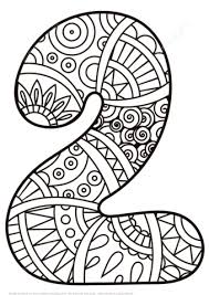 Download printable number 2 coloring pages to print for free. Number 2 Zentangle Coloring Page Free Printable Coloring Pages Mandala Coloring Pages Coloring Pages Mandala Coloring
