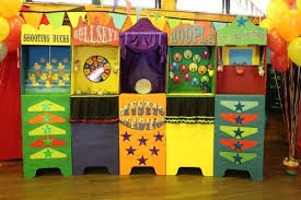 Living On The Crafty Side Of Life Circus Game Booth Carnival Birthday Parties Carnival Themed Party