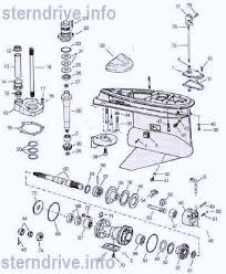 Omc Cobra Parts Drawing V6 V8 Lower Unit 1 22