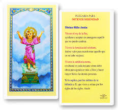 Divino Nino Para Serenidad Holy Card Pack Of 25 Prayer Cards Catholic Gifts Book Cover