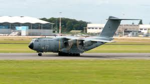 The a400m can airlift in its large cargo bay most of the critical armed forces equipment that no longer fits in previous generation tactical airlifters, such as a heavy helicopter, an infantry fighting vehicle or a humanitarian excavator. Royal Air Force Raf Airbus A400m Atlas C 1 Zm413 V1images Aviation Media