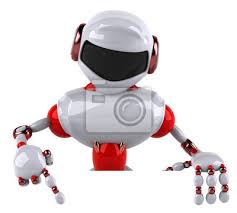 (2) a program that runs automatically without hu. Robot Rouge Peintures Murales Tableaux La Science Fiction Robot Techno Myloview Fr