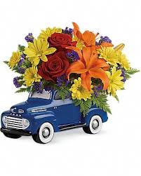 Hours may change under current circumstances Vintage Ford Pickup Bouquet By Teleflora By Olson Florist