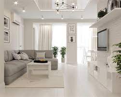 White Grey Interior Design In The Modern Minimalist Style Grey Interior Design White House Interior Small House Interior Design