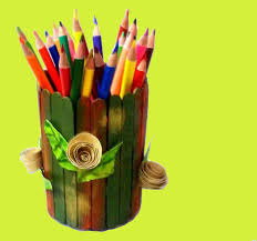 Cara Mudah Membuat 2 Tempat Pensil Dari Stik Es Krim