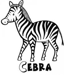 Dibujo Cebra Para Colorear