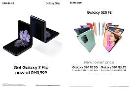 Compare different specifications, latest review, top models, and more at iprice. Samsung Galaxy Z Flip And S20 Fe Series Get A Price Cut In Malaysia Up To Rm1 889 Cheaper Tech Gadgets Malay Mail
