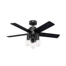 Hunter ceiling fans are made with various materials besides plastic as well like metal and wood. 44 Hardwick Ceiling Fan With Remote Black Includes Led Light Bulb Hunter Fan Target