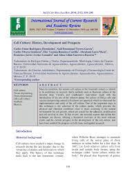 Check spelling or type a new query. Pdf Cell Culture History Development And Prospects