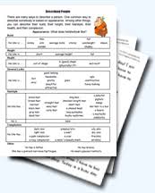 P.zz. will find puzzle.) also look at the related clues for crossword clues with similar answers to personal appearance Describing People S Appearance Worksheets