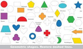 At simple shapes, the talented team of designers prides themselves on creating original and unique wall decals that. Set Of Simple Shapes To Be Traced Vector Trace Game Clipart Image