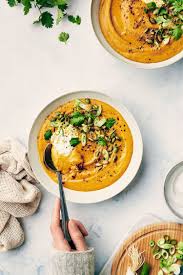 Curried Pumpkin And Lentil Soup Vegan Evergreen Kitchen Lentil Soup Pumpkin Lentil Soup Vegan Lentil Soup