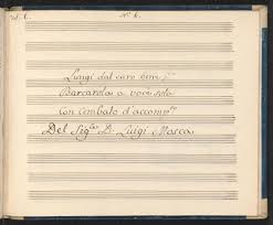 t.p., f.85r:] Lungi dal caro bene &c