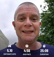Early morning run in humid conditions