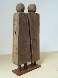 Holzfiguren Holzskulpturen Holzfigurenpaar Figuren Aus Holz Paar Aus Holz Wooden Sculpture Decor Sculpture