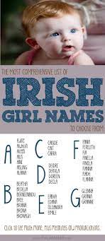 Most Comprehensive List Of Irish Names To Choose From Irish Girl Names Irish Baby Names Irish Baby Girl Names