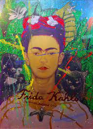 Both artifacts are created by women and they are allowed to show themselves in the way they want. Untited Art History Glitter Painting Frida Kahlo Self Portrait With Thorn Necklace And Hummingbird Painting By Michael Andrew Law Cheuk Yui Saatchi Art