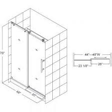 Standard Height Glass Shower Doors Frameless Sliding Shower Doors Shower Sliding Glass Door Sliding Shower Door