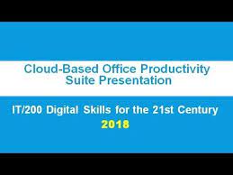 It200 Week 1 Cloud Based Office Productivity Suite Youtube