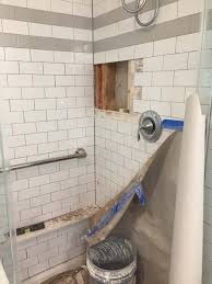A smart play on size, orientation, and also color. 7 Gorgeous Bathroom Niches And My Favorite Design Idea For Your Shower Decocco Design