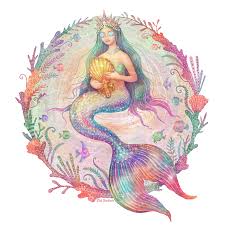 Magical Mermaids Animated Gifs On Behance Mermaid Illustration Animation In Photoshop Illustration