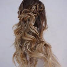 Modernsalon On Instagram Got A Special Occasion You Need To Style For Try This Half Up H Wavy Wedding Hair Long Hair Styles Braided Hairstyles For Wedding