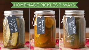 But for many it just boils down to taste. 3 Ways To Make Homemade Pickles Youtube