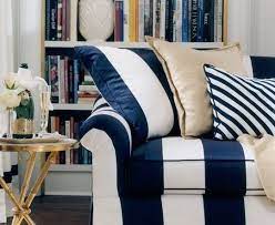 Free delivery and returns on ebay plus items for plus members. Nautical Themed Study Home Striped Sofa Striped Couch