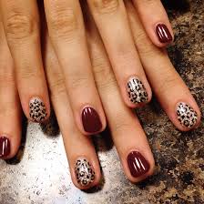 Black And White Cheetah Print Nails Glitter Cheetah Print And Burgundy Gel Nails Cheetah Print Nails Fall Gel Nails Leopard Nails