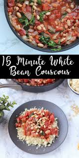 This White Bean And Tomato Couscous Recipe Only Requires A Few Pantry Staples But It S A Quick Way To Make Couscous Recipes Quick Healthy Meals Healthy Recipes