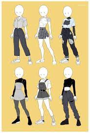 In this tutorial, you'll be learning how to make folds look somewhat mor… Outfit Inspiratin Drawing Clothes Girl Style Drawingclothesgirlstyle Aesthetic Outfit Inspiratin Drawing Anime Clothes Fashion Design Drawings Art Clothes