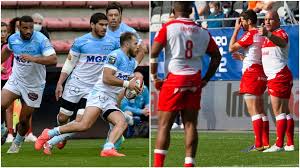 Biarritz win a lineout during a local derby against bayonne last season. Biarritz Bayonne Super Samedi Rugby A Vivre Sur France Bleu Pays Basque