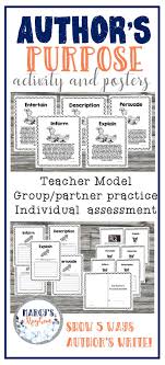 Author S Purpose Worksheets Activity For 4th Grade 5th Grade Authors Purpose Authors Purpose Activities Author S Purpose Worksheet