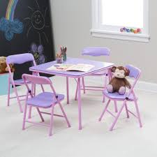 Showtime Childrens Folding Table And Chair Set Purple 1 Childrens Folding Table Kids Art Table Toddler Table