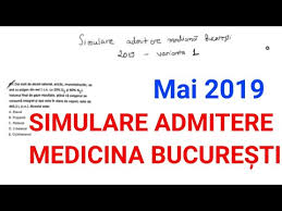 Universitatea de medicină și farmacie grigore t. Simulare Admitere Medicina Generala Bucuresti Mai 2019 Rezolvare Youtube