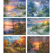 Need a puzzle that is great for the whole family? Set Of 6 Abraham Hunter 300 Large Piece Jigsaw Puzzles Spilsbury