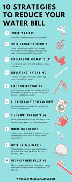 12 Savvy Ways To Lower Your Water Bill Savings Chart