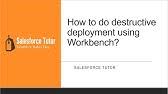 Salesforce Deploying Destructive Changes Via Metadata Api Youtube