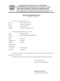 Tujuan dari surat izin adalah untuk memohon kepada pihak sekolah atau guru agar mengizinkan seorang siswa untuk tidak masuk sekolah karena. Contoh Surat Keterangan Pengambilan Pip