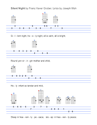 Silent Night Ukulele Songs Ukulele Fingerpicking Songs Ukulele Music