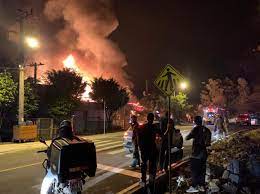 Corpo de bombeiros, divulgação ). Video Incendio De Grandes Proporcoes E Atendido Em Criciuma Nd