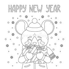 Nov 06, 2008 · click the happy chinese new year 2020 coloring pages to view printable version or color it online (compatible with ipad and android tablets). Happy New Year 2020 Vector Print With Cute Rat Stock Vector Illustration Of Celebration Coloring 165644125
